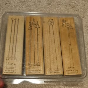 Stampin' Up! Festive Wooden Stamp Collection